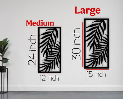 Modern black 3-piece wooden wall art with floral carved design for home décor